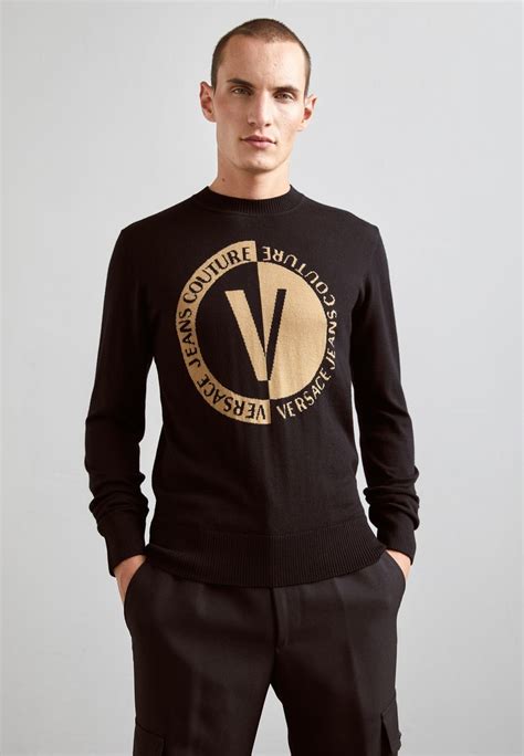 maglione in lana logo versace|Versace Maglione Con Logo .